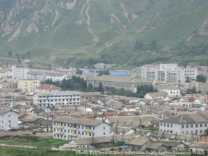 Namyang, Onsong county. You can see the train station to the right in the picture. Photo: Benjamin Katzeff Silberstein.